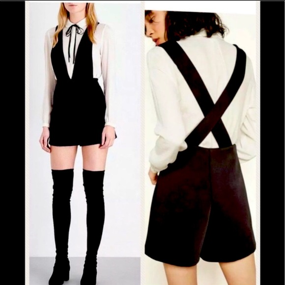 Maje Pants - NWT Maje Combi-Short Romper Black